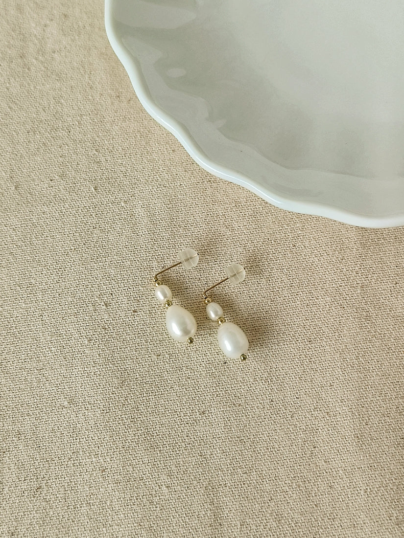 ERATO 復古珍珠L型耳針