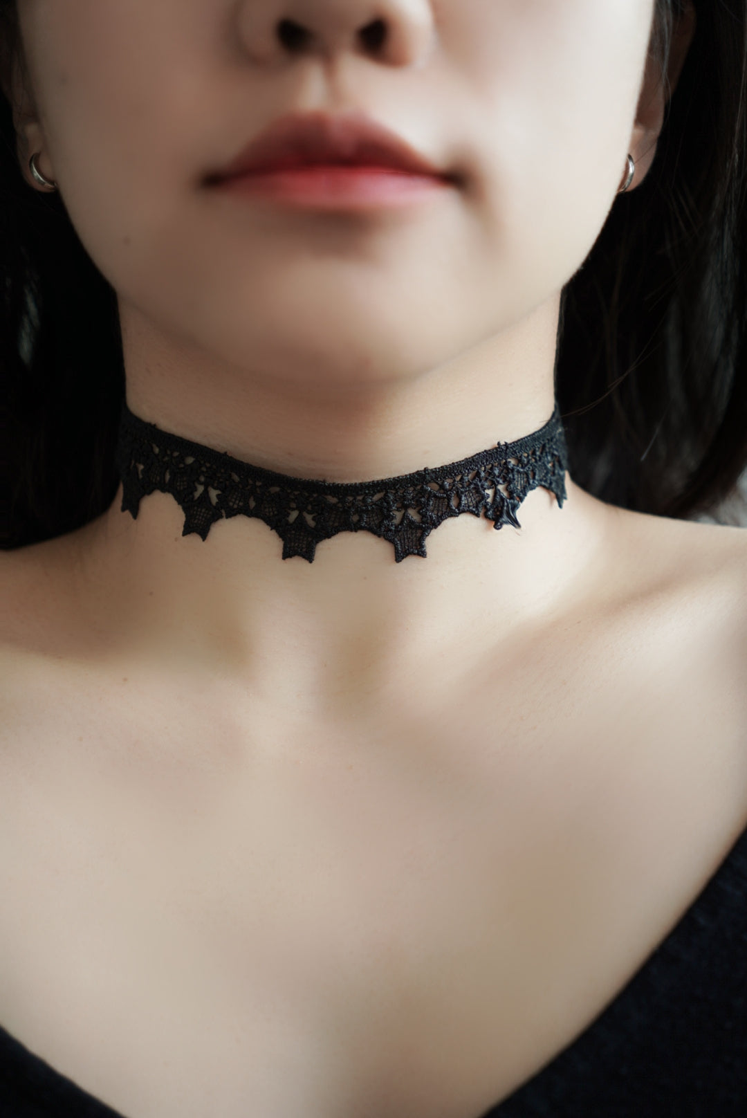 星星寬蕾絲CHOKER