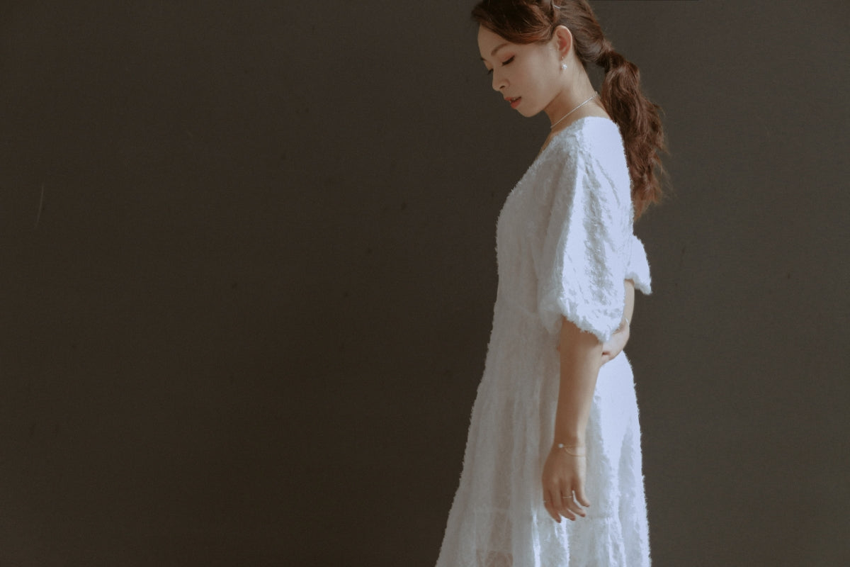 HESTIA 小珍珠繡球花耳環