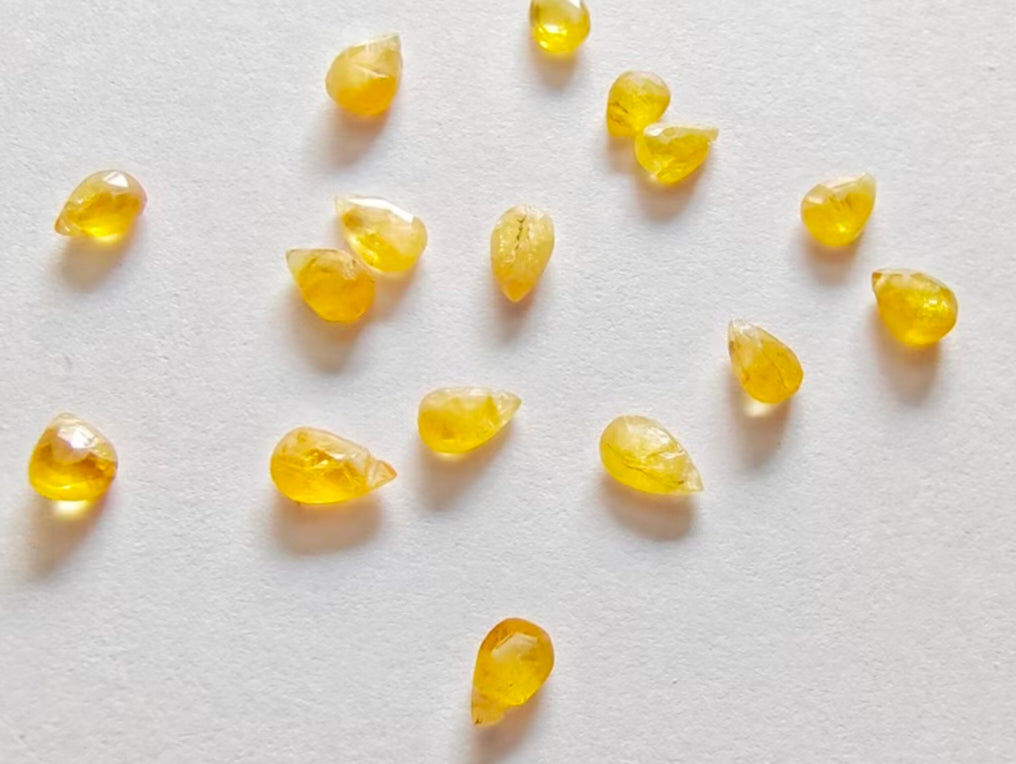 稀有黃色藍寶石項鍊