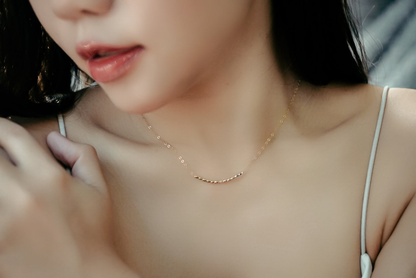 SMILE 微笑項鍊-刻面
