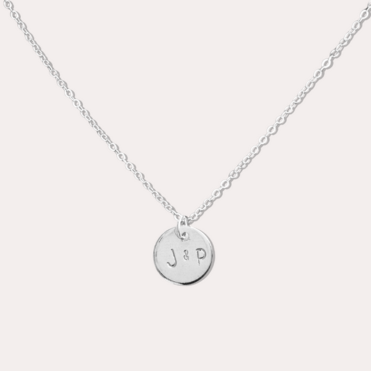 雙人英文字母項鍊