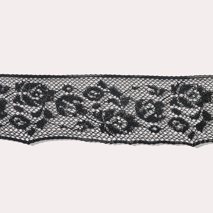 荊棘玫瑰簍空蕾絲CHOKER-黑/白