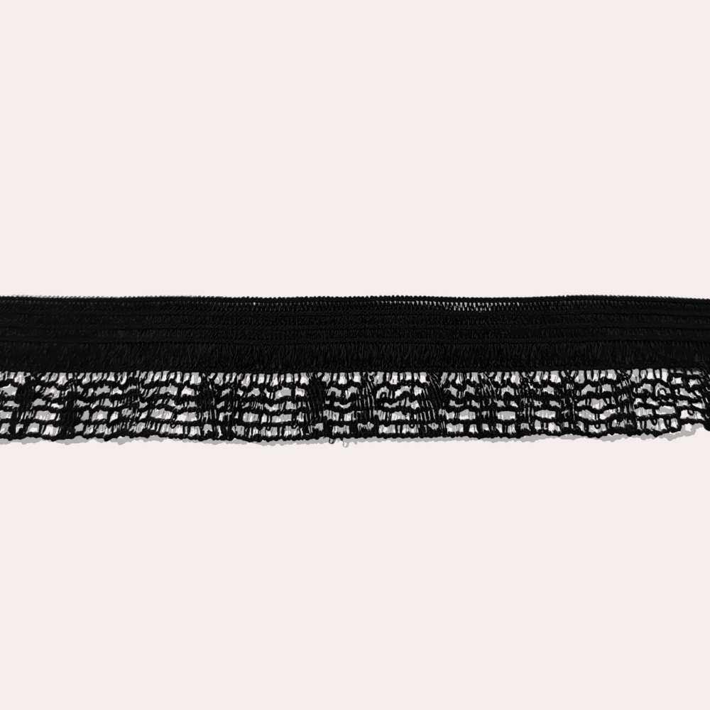 彈力半波浪黑色蕾絲CHOKER