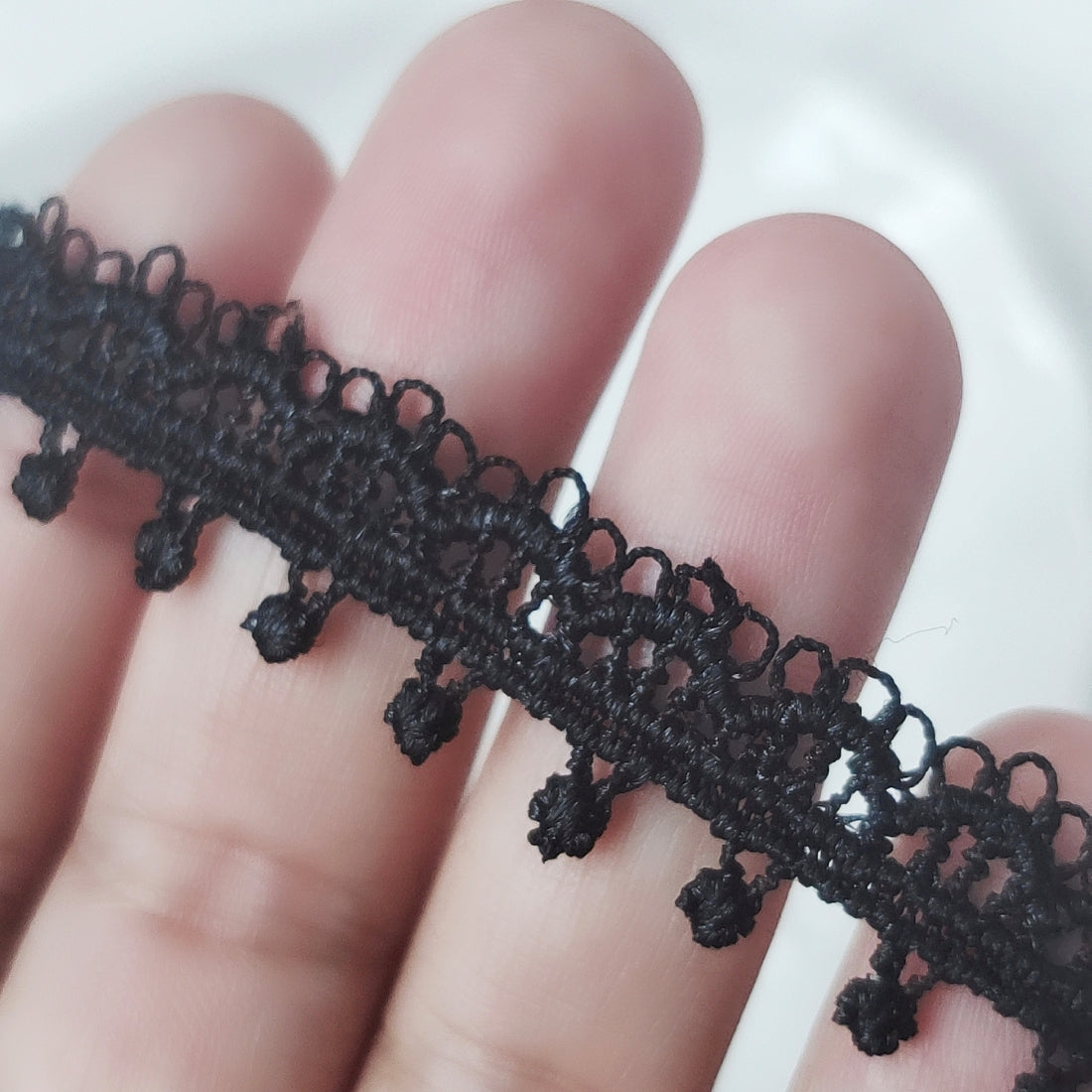 扇形窗花黑色蕾絲CHOKER