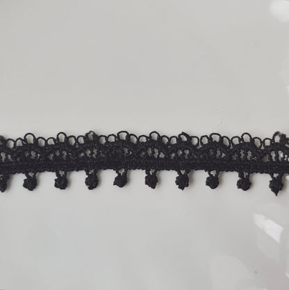 扇形窗花黑色蕾絲CHOKER