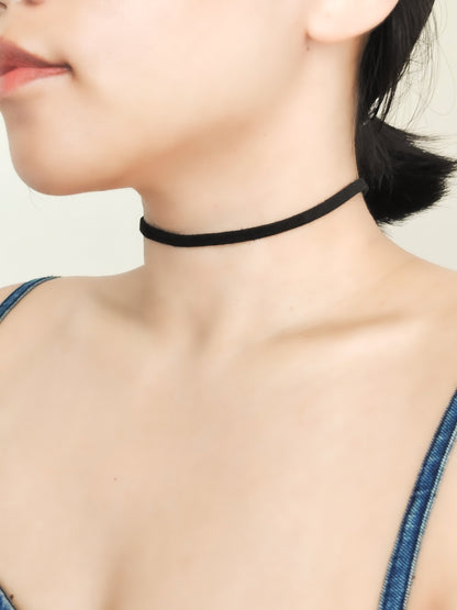 基礎黑麂皮絨CHOKER