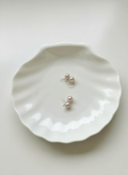 DIANA 紫色珍珠耳針