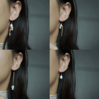 ERATO 多種戴法珍珠耳圈