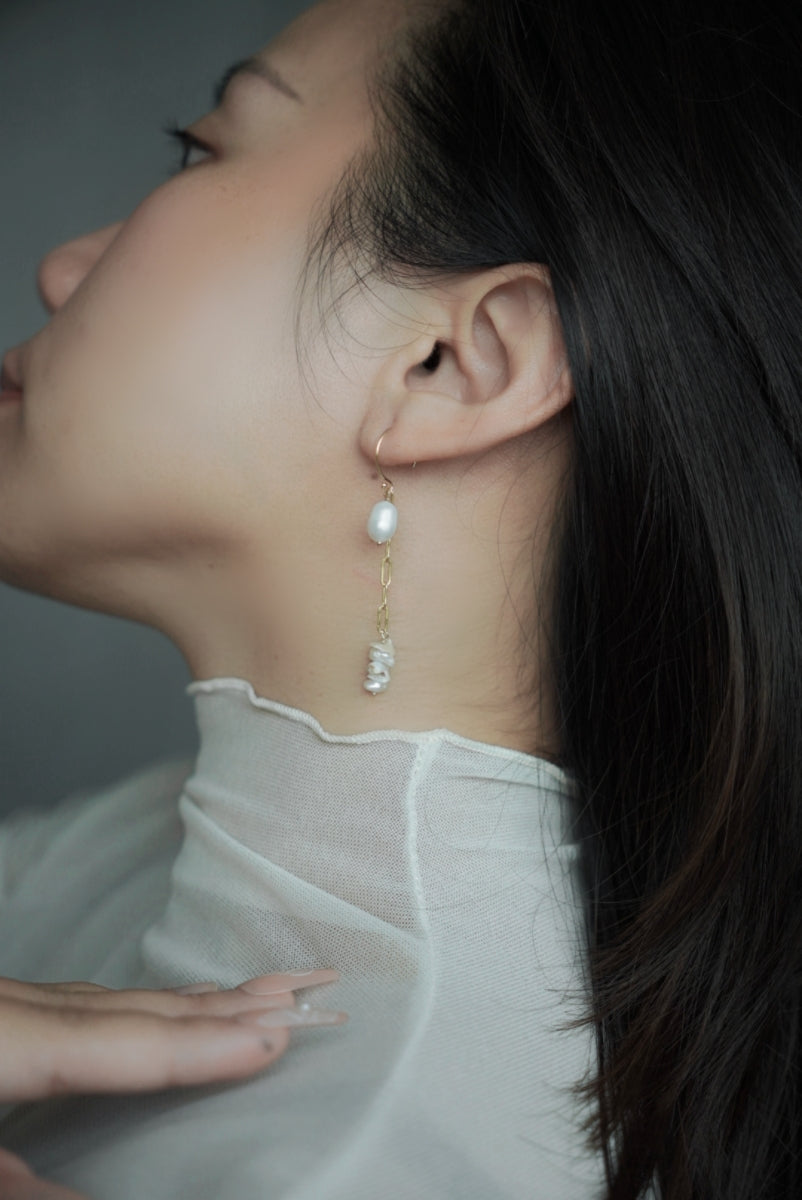 ERATO 多種戴法珍珠耳圈