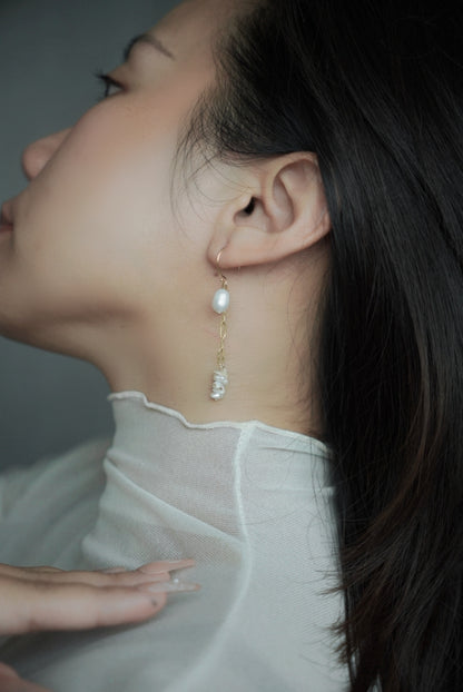 ERATO 多種戴法珍珠耳圈