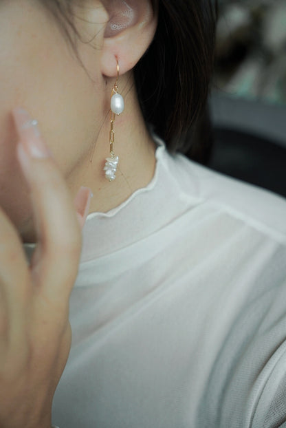 ERATO 多種戴法珍珠耳圈