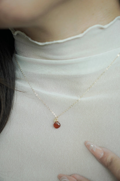 石榴石&黃水晶項鍊