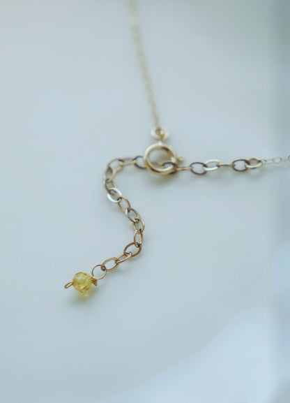 石榴石&黃水晶項鍊