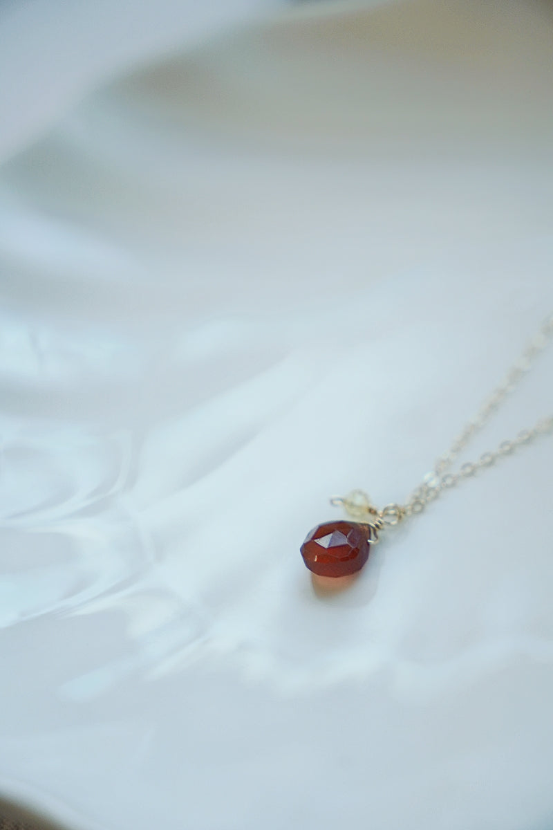 石榴石&黃水晶項鍊