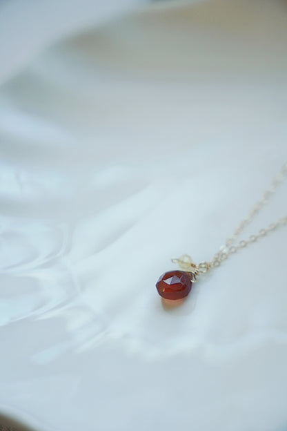 石榴石&黃水晶項鍊