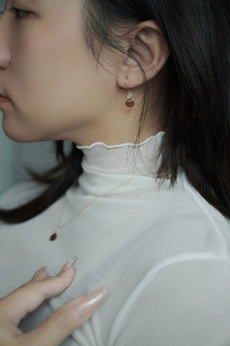 石榴石&黃水晶項鍊