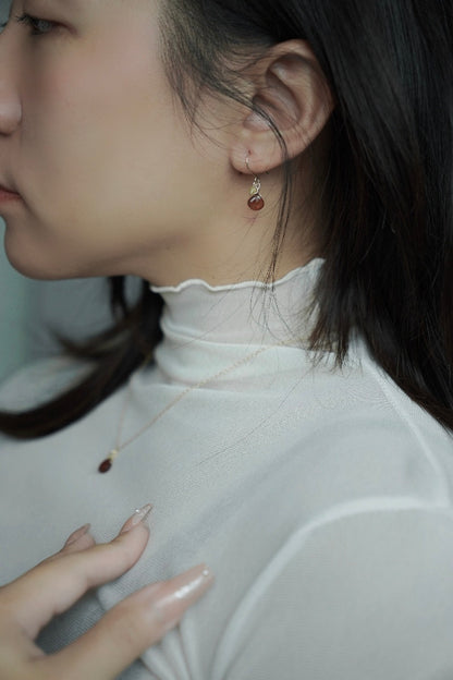 石榴石&黃水晶項鍊