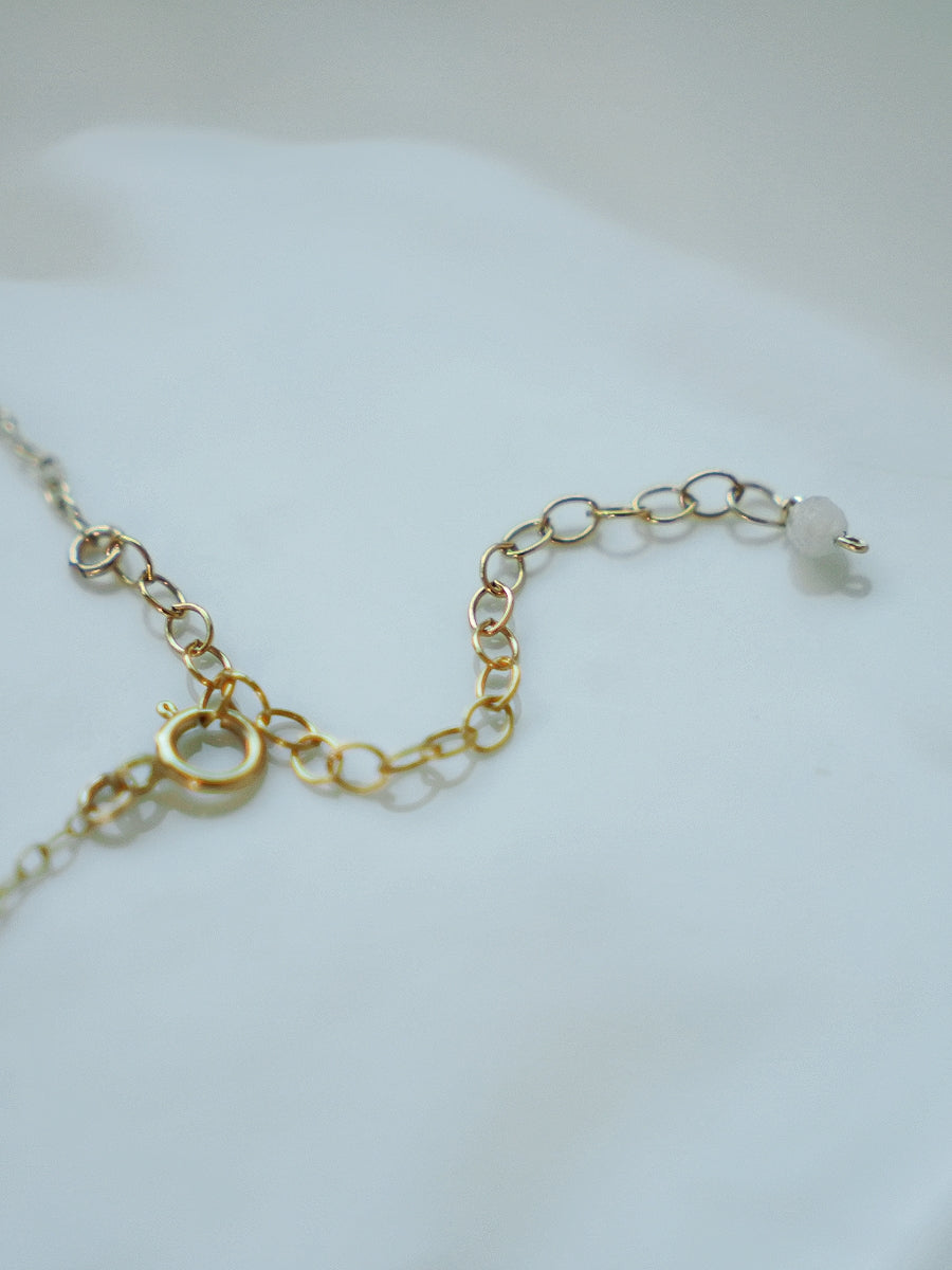 綠玉髓&月光石項鍊