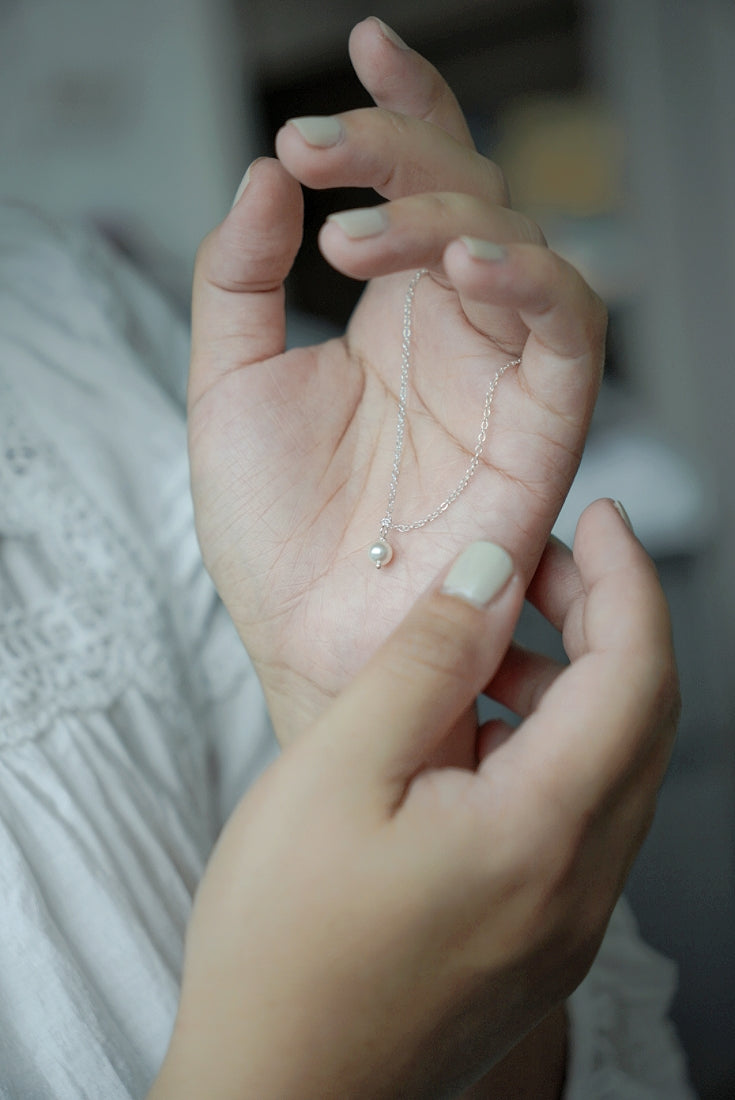 SELENE 單顆珍珠項鍊