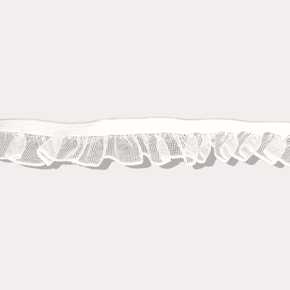 彈力半波浪白色蕾絲CHOKER