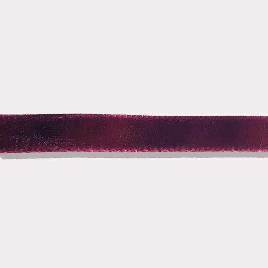 酒紅天鵝絨布CHOKER