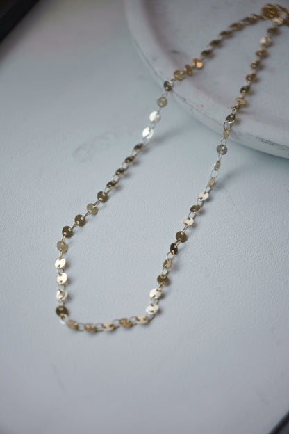 3 WAY 金色硬幣項鍊CHOKER