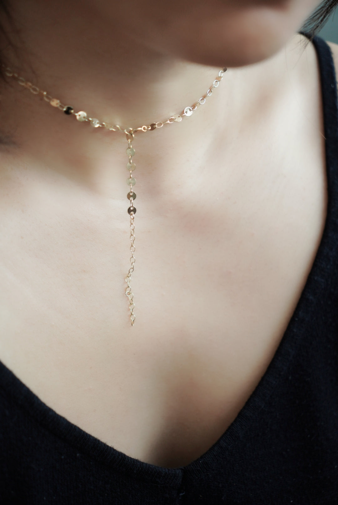 3 WAY 金色硬幣項鍊CHOKER