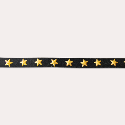 小金星黑麂皮絨CHOKER
