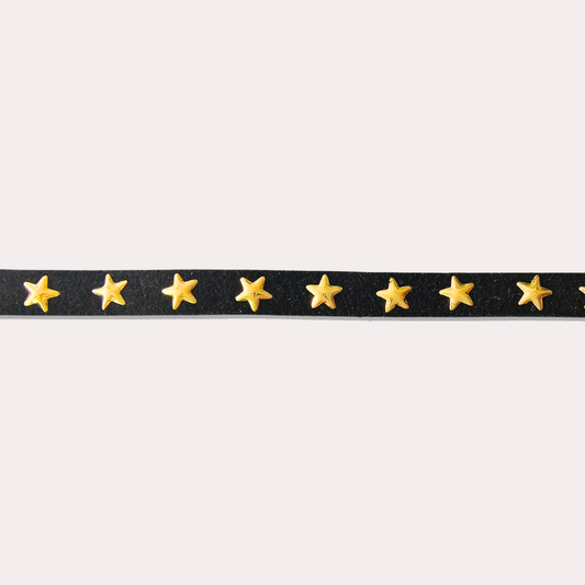 小金星黑麂皮絨CHOKER