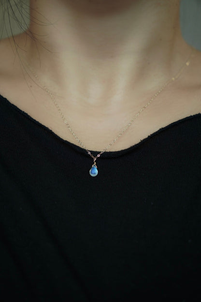 胖胖水滴 月光石項鍊