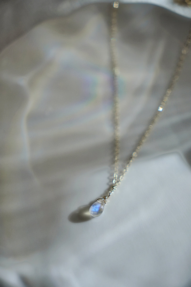 胖胖水滴 月光石項鍊