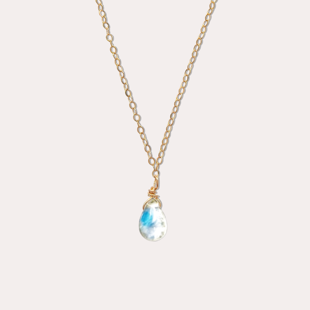 胖胖水滴 月光石項鍊