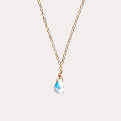 胖胖水滴 月光石項鍊