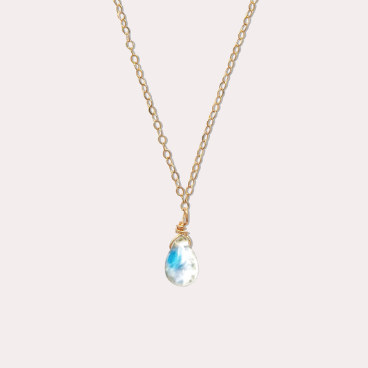 胖胖水滴 月光石項鍊