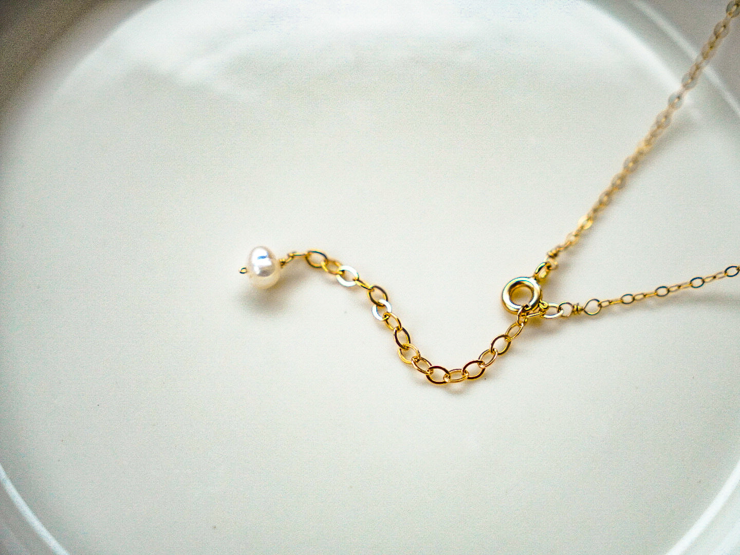 白水晶&珍珠項鍊