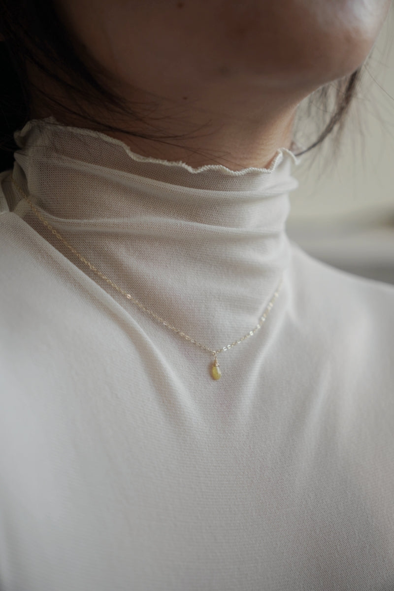 稀有黃色藍寶石項鍊