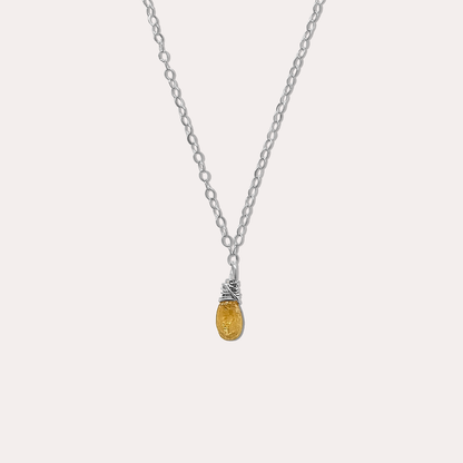 稀有黃色藍寶石項鍊