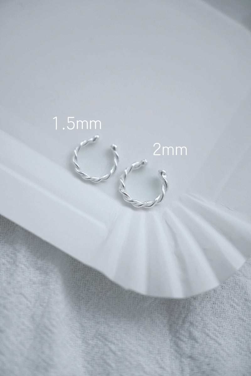 簡約小麻花耳骨夾