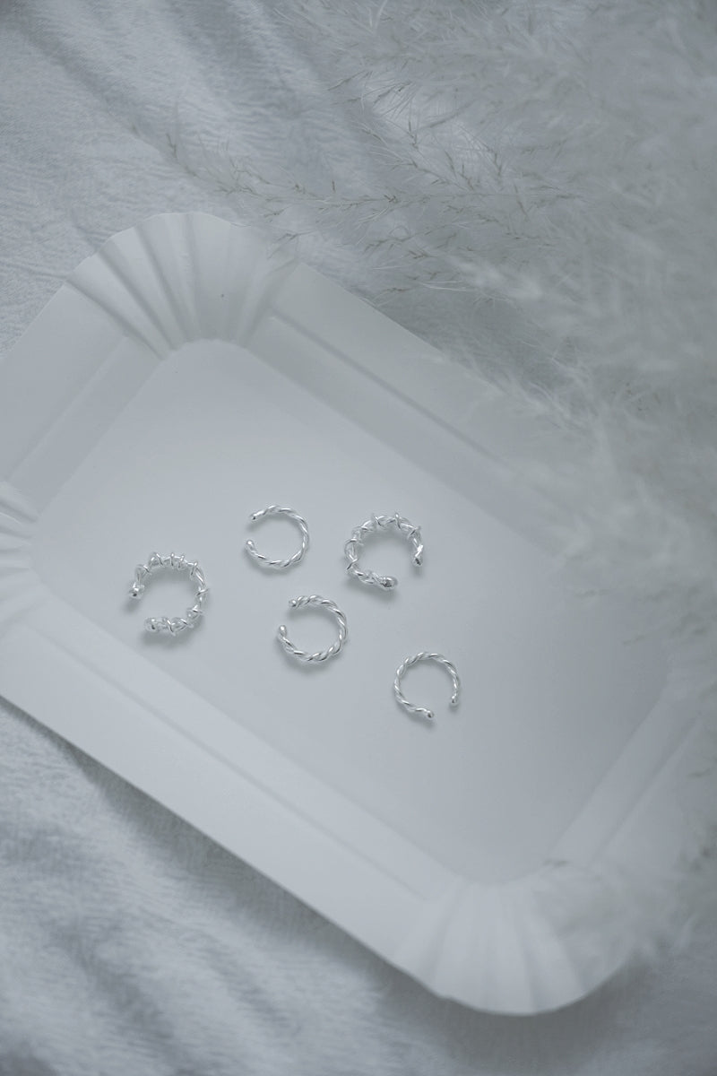 簡約小麻花耳骨夾