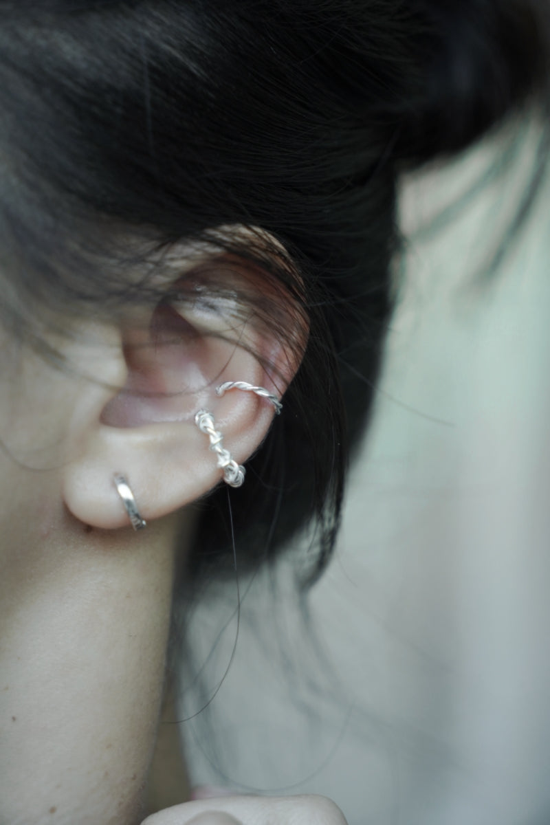 簡約小麻花耳骨夾