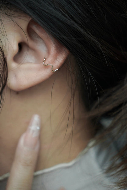 波浪耳圈/耳骨夾