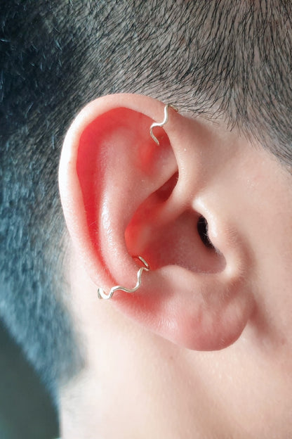 波浪耳圈/耳骨夾