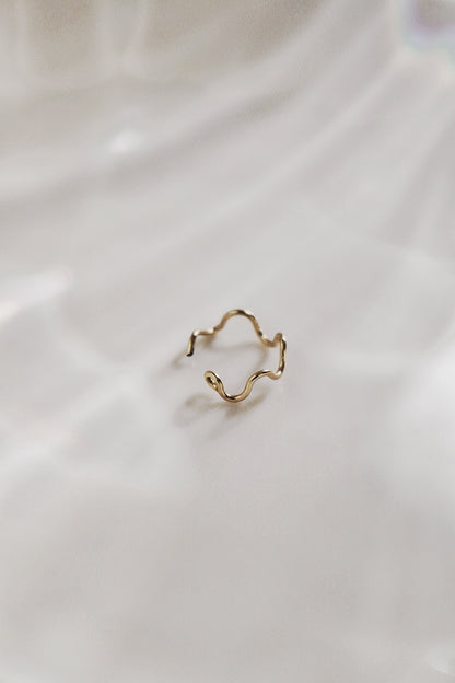 波浪耳圈/耳骨夾