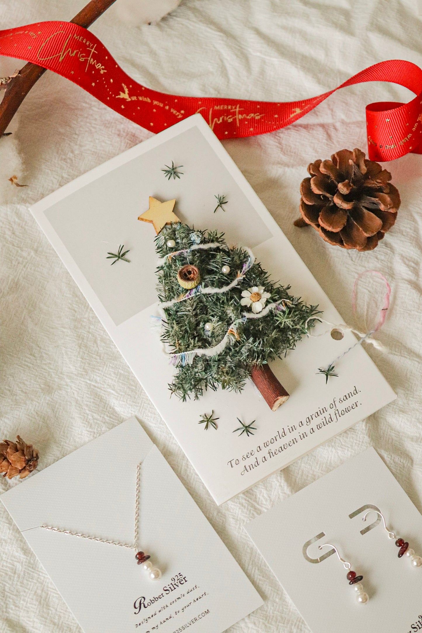 雪松聖誕 × 純銀飾品 - 佳節聯名禮組