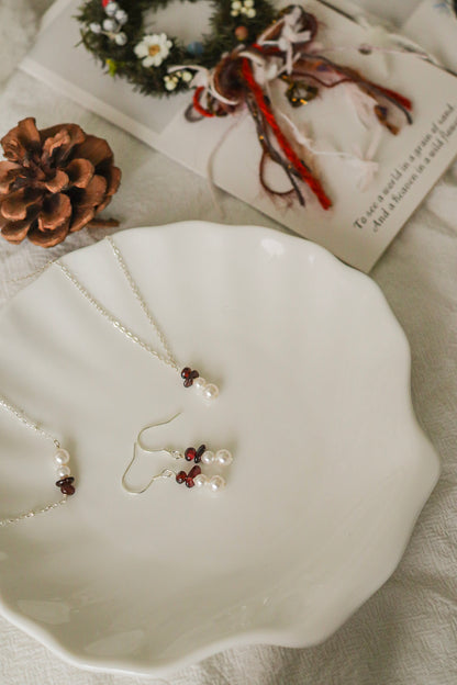 蒲公英聖誕鐘罩夜燈 × 純銀飾品 - 佳節聯名禮組